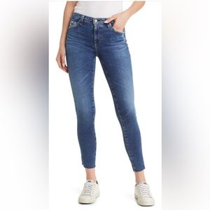 AG Adriana Goldschmied The Legging Raw Hem Ankle Skinny Jeans